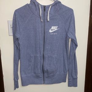 Womens Sportwear Gym Vintage Zip Hoodie